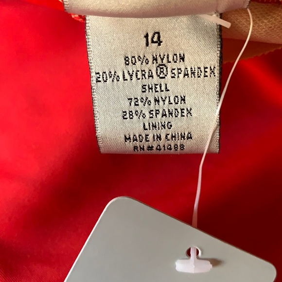 NWT Spiegel Red One Piece Halter Neck Swimsuit - Picture 10 of 11